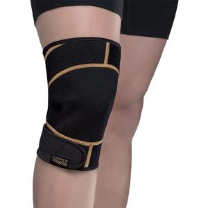 Copper Fit unisex adult Rapid Relief Knee Wrap with Hold/Cold Therapy Abdominal Support, Black, Adjustable