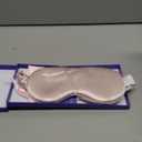 2Pack Silk Sleep Mask,IEKEODI Eye Mask for Sleeping,Elastic Blackout Eye Mask & Blindfold for Full Night's Sleep,Travel and Nap(Pink+Pink)