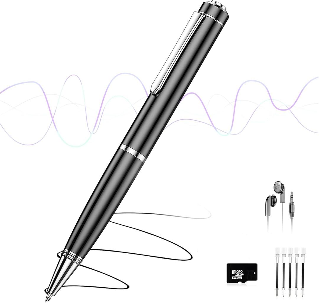 72GB Digital Voice Recorder, Audio Recorder with 25H Battery Life, Playback & Voice Activation Recording Device, Voice Activated Recorder with AI Noise Reduction for Lectures/Meetings/Interviews