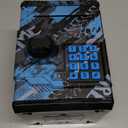 ATM Piggy Bank for Boys Girls, Vcertcpl Mini ATM Coin Bank Money Saving Box with Password, Kids Safe Money Jar for Adults with Auto Grab Bill Slot, Great Gift Toy Bank for Kids (Large, Blue)