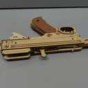 Rowood 3D Puzzles for Adults,Rubber Band Tommy Gun Toy Wooden Model Kit,3D Wooden Puzzles Gift Craft for Men,DIY Wooden Building Kits,Unique Gifts for Adults