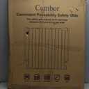VEVOR 29.5-46.4" Extra Wide Safety Gate for Stairs, Auto Close Dog Gate for The House, Easy Install Pressure Mounted Pet Gates for Doorways, Easy Walk Thru Wide Safety Gate for Dog, Black