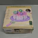 Toddler Cake Toys for Toddlers 2-5,Wooden Pretend Play Food Fake Birthday Cake,Tea Party Learning Kitchen Gift Toy for Boys Girls (Cookies Cake)