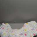 Inflatable Nursing Pillow for Breastfeeding  Travel Baby Feeding Cushion for Mom Support, Adjustable Waist Strap, Removable 100% Cotton Cover  Portable Newborn Essentials (White+pink)