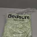 Bedsure Heated Blanket Throw Blanket - Fast Heating Electric Blanket, Soft Flannel Heated Throw with 4 Time Settings, 6 Heating Settings, Warm Gifts for Women Men (50x60 inches, Sage Green)