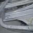 JIUYOTREE Metal Clothing Rack with Wheels, 43.3 Inches Rolling Clothes Garment Coat Rack with Bottom Shelf, Clothing Rack for Hanging Clothes, Coats, Skirts, Shirts, Sweaters, White