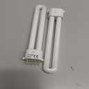 (2PACK) FLS/E9W Fluorescent Bulb,Replacement for Camping Lantern Bulb,4 Pin 2G7 Base,5.5 inch Special Size,6400K