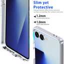 for Samsung Galaxy Z Flip 7 Case,Slim & Military-Grade Protection Phone Case,Hard PC Shockproof Protective Phone (Clear) 20-zflip7-01