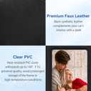 CARFIB 2pcs Car Picture frame Sun Visor Photo Frame Leather Display Memorial Pictures for Couple Family Universal Vehicle Personalized Decor Black