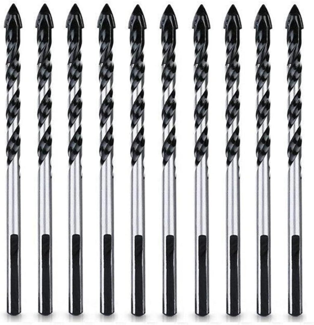 10PCS 6mm Tungsten Carbide Drill Bit Set For Porcelain Tile Concrete Brick Glass Woodworking Tools Power Tools