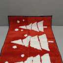 RORA Christmas Bathroom Decor Red Bathroom Rugs for Cute Bath Mat Non-Slip Funny Bath Rug Plush Water Absorbent Washable,20x32