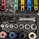 Master Quick Disconnect Tool Set, 25pc Line Disconnect Tool Kit for A/C Fuel & Transmission Systems, Fuel Line Disconnect Tools for Mechanics Compatible with Ford Chevy GM More, Black