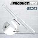 Blulu 2 Pcs Aluminum Angle Stock, 36" Long X 1" Wide X 1/8" Thick