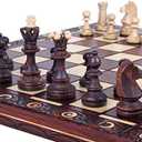Chess and Games Shop Muba Beautiful Handcrafted Wooden Chess Set with Board and Chess Pieces - Gift idea Products (16inch (40 cm)), 1-2 Players