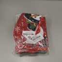 AVOIN colorlife Let It Snow Snowman Christmas Tree Skirt, Xmas Winter Holiday Party Tree Mat Indoor Outdoor Decoration 36 Inch (Red)