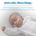 Dr. Brown's Natural Flow Anti-Colic Options+ Narrow Baby Bottle, 4 oz/120 mL, with Level 1 Slow Flow Nipple, 0m+, 4 Pack