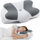 DONAMA Cervical Pillow for Sleeping, Contour Memory Foam Pillow for Neck and Shoulder Support, Ergonomic Neck Pillow for Side Back Stomach Sleepers, Bed Pillows with Cooling Pillowcase | Contour Memory Foam Pillow, Side Sleeper Pillow, CertiPUR-US Certified with Cooling Cover