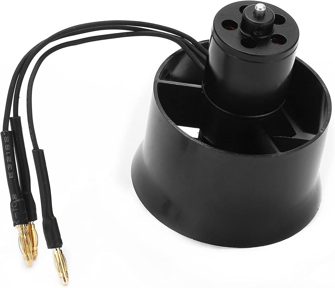 Dilwe Ducted Fan with Motor, QXMotor 30mm EDF 6 Blades Ducted Fan with QF16116000KV 24S RC Brushless Motor for RC Airplane, Ducted Fan RC Accessories