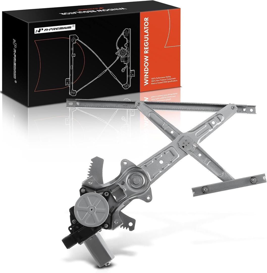 A-Premium Rear Driver Side Power Window Regulator with Motor (2-Pin)