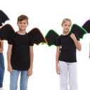 HSCTEK Light Up Skeleton Bat Wings (Large, White)