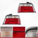 Red/Clear 4 Door Tail Lights Rear Lamp Assembly Compatible for 92-98 BMW E36 3 Series Left Driver Side & Right Passenger Side 63211393431 63211393432