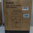 Gevi 10-Cup Grind & Brew Coffee Maker, Touch Screen, Programmable Brew | All-In-One 10-Cup Coffee Maker With Built-In Grinder & Glass Carafe, 90-Min Warm Plate, Reusable Filter, 1.5L Tank