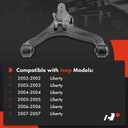 A-Premium Front Left Lower Control Arm, with Bushing, Compatible with Jeep KJ Series Liberty 2002-2007