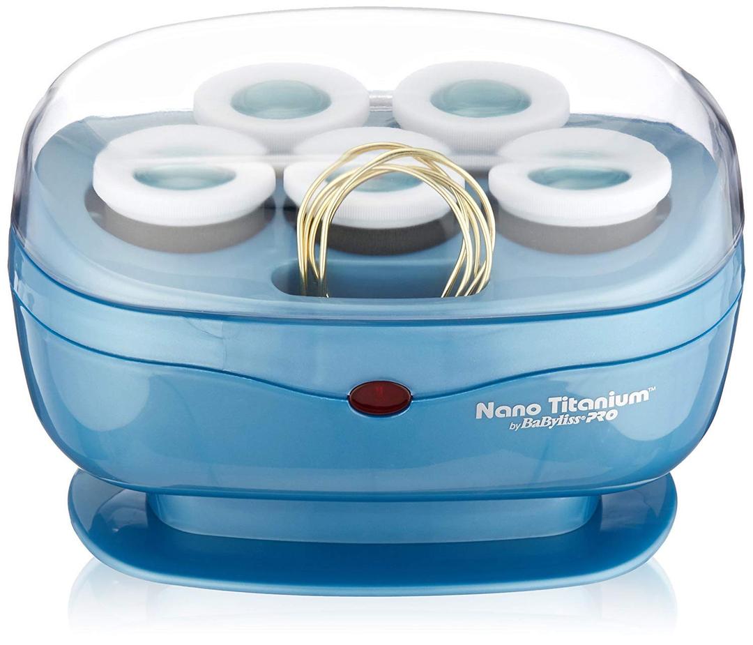 BabylissPRO Nano Titanium Professional Hot Rollers For All Hair Lengths (5 Jumbo Count)