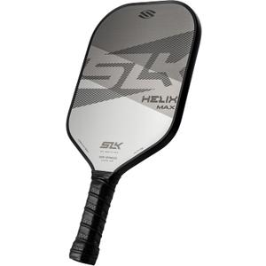 SLK Helix Pro Pickleball Paddle | Carbon Fiber & Fiberglass Hybrid Face | Thermoformed Carbon Fiber Core | Unmatched Control (Legend Gray)