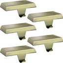 Palonu 2 Pcs Christmas Bronze Stocking Holders, Heavy Duty Mantle Hangers with Non-Slip Pad, Weighted Stocking Hooks Christmas Ornaments for Xmas Holiday Fireplace Shelf Window Decoration