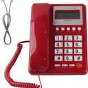 YYQTGG Caller ID Display Telephone Corded Landline Phone, Corded Basic Landline Phone, with DTMF Dual Mode Redial & Flash Function for Home Office Desktop