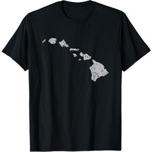 Hawaiian Island Chain Retro T-Shirt, S