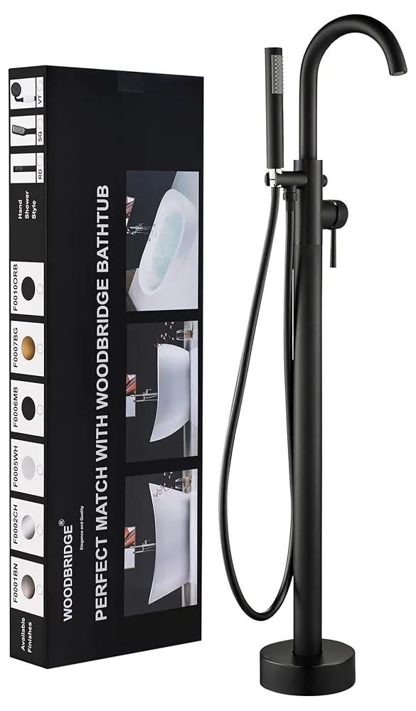 WOODBRIDGE F0006 MBRD Faucet, (L) 10 3/4" x (W) 6-1/4" x (H) 43-7/8, Matte Black WOODBRIDGE F0006 MBRD Faucet, (L) 10 3/4" x (W) 6-1/4" x (H) 43-7/8, Matte Black