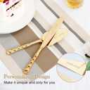 Wedding Cake Knife and Server Set, Personalized Gold Cake Cutting Set for Wedding, Engraved Classic Cake Knives Cutter Set, Pie Server, Birthday Bridal Quinceaera Gift (CUS-Bow)