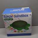 VROGTIK Turtle Sandbox with Lid & Beach Toys Set, 38" Kids Sandbox for Toddlers 3-8, Indoor Outdoor Sensory Play Sand Box with Cover, Summer Gift for Ages 3-8