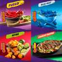 Takis 18 pc / 1 oz Variety Pack, Assorted Flavored Mixed Rolled Tortilla Chips (5) Fuego, (5) Blue Heat, (4) Nitro, (4) Crunchy Fajitas (EXP 02/04/27)