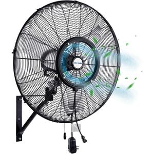 BILT HARD 24" Oscillating High-Velocity Outdoor Wall Misting Fan, 3-Speed Patio Fans for Outside, 80 Oscillation, Waterproof, Industrial Wall Mount Fan for Outdoor- UL Listed