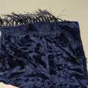 E-Clover Lace Shawl Velvet Scarfs Shawls and Wraps for Evening Dresses Wedding Shawl Wraps for Dress Accessories Winter (Blue)
