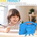 Sanyetral Kids Case for Samsung Galaxy Tab A11 Plus 2026/A9 Plus 2023 11 inch Tablet, Galaxy Tab A11+/A9+ Case with Screen Protector, Shockproof Handle Stand Protective Cover with Shoulder Strap -Blue
