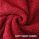 FUTEI Maroon Throw Pillow Covers 16x16 Inch Set of 2,Furry Faux Fur Teddy Boucle Textured Cushion Covers,Soft Fluffy Decorative Pillow Case,Home Decor for Couch Bed Living Room Office Car