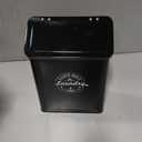 Magnetic Lint Bin for Laundry Room Organization and Storage with Brush, Wall-Mounted Laundry Dryer Lint Bin for Laundry Room Decor, Space-Saving Laundry Trash Can (Black)