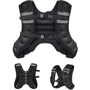 Henkelion Weighted Vest Weight Vest for Men Women Kids Weights Included, Body Weight Vests Adjustable for Running, Training Workout, Jogging, Walking, 25 Lbs
