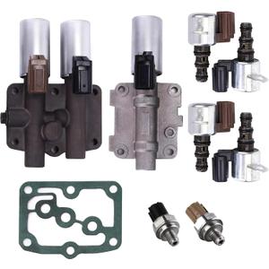 Transmission Solenoid Kit for Hond-a Accord Odysse-y Pilo-t TL CL MDX Replace#28250-P6H-024 28250-P7W-003 28400-P6H-013 28500-P6H-013