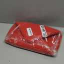 COMSE Small Woven Basket with Gift Bags and Ribbons, Gift Basket Empty, Cotton Rope Storage Organizer, Baby Toy Box with Handles, 12" x 8" x 5", Red