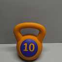 Single Kettlebells, Coated Cast Iron Kettlebell Weights with Wide Grip Handle & Flat Bottom, Strength Training Equipment for Swings, Squats, Deadlifts, Push-Ups & Home Gym Workouts