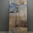 Yearainn Large Abstract Canvas Wall Art for Living Room Wall Decor Brown Abstract Canvas Prints Artwork Blue Abstract Canvas Pictures for Bedroom Home Office Wall Decorations Ready to Hang 20" X 40"