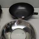 12.5 Inch Carbon Steel Wok For Electric, Induction and Gas Stoves (Lid, Spatula and User Guide Video Included)