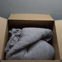 Amazon Basics Brushed Microfiber Quilt Set, Extra Soft with Natural Texture, 2-Piece,Twin/Twin XL, Grey