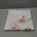 Easter Tablecloth 60 x 120 Inch, Buffalo Plaid Bunny Ear Foot Flowers & Polyester Table Cover for Spring Easter Holiday Party Dinner Table Decor