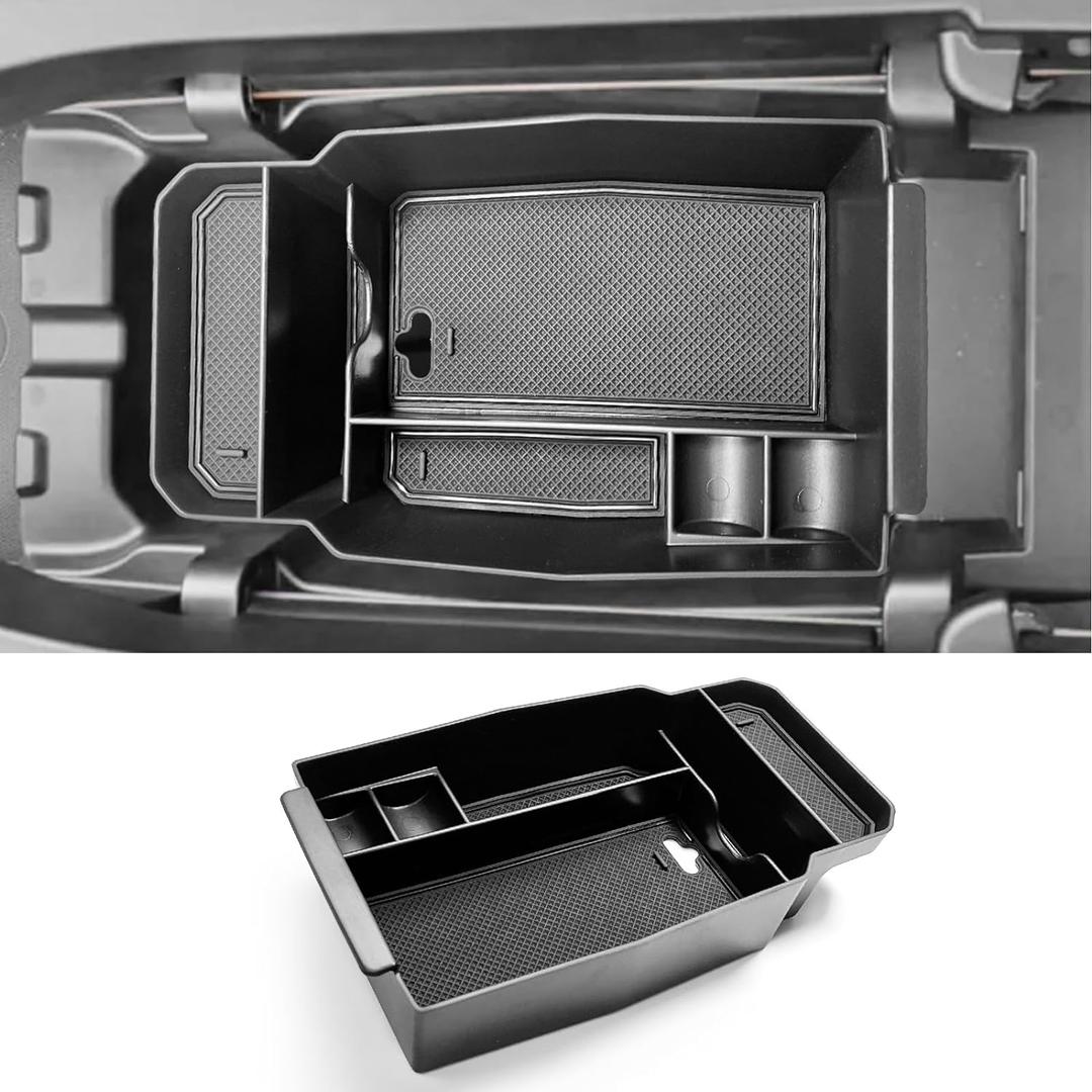 CDEFG 2023 2024 2025 CX-50 Center Console Organizer Tray for 2023 2024 2025 Mazda CX-50 Middle Console Armrest Storage Box 2023 2024 2025 CX50 Accessories(Black)